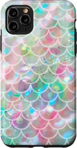 Vista 13 de Funda para iPhone 16 Mermaidcore Aesthetic Scales Ombre Pastel Sirencore
