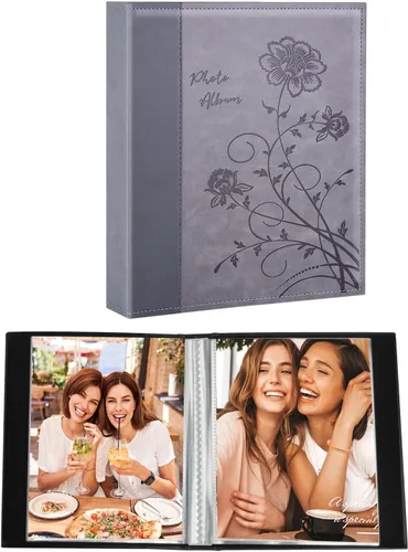 Vista 15 de Artmag - Paquete de 2 álbumes de fotos pequeños de 4 x 6 pulgadas, cada paquete con 26 páginas transparentes, para 52 fotos verticales de 4 x 6