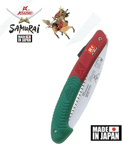 Vista 2 de Samurai KISI FC-240-LH / Sierra de hoja curva plegable de 9 1/2" (24cm) fabricada en Japón