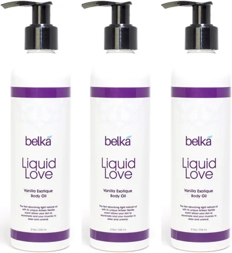 Vista 4 de Aceite corporal líquido Love Vanilla Exotique para terapia de masaje relajante y masajes sensuales en pareja - Fabricado en Estados Unidos, 100%