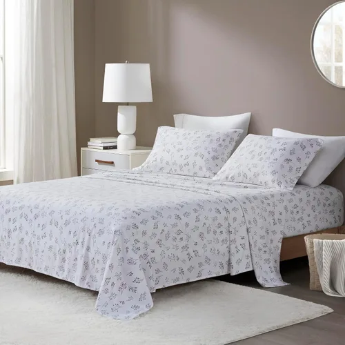 Vista 35 de Sleep Philosophy - True North - Juego de sábanas de franela, 100% de algodón, cómodo, bonito y muy suave, con bolsillo elástico que se adapta a