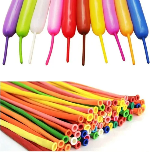 Vista 2 de 100 globos largos de látex para modelado de animales, globos de látex de alta calidad para decoración de Navidad, cumpleaños, bodas, fiestas
