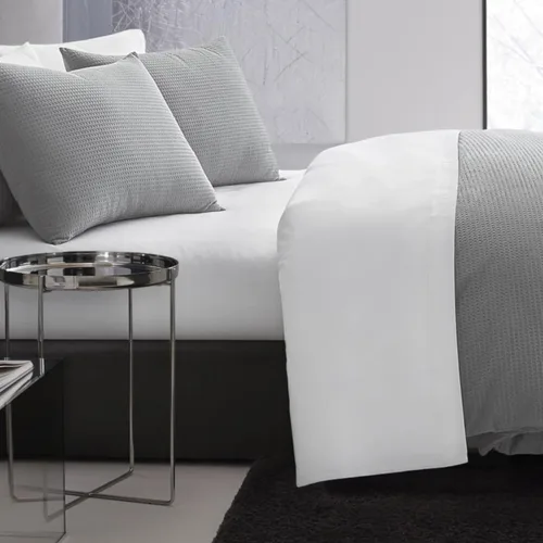 Vista 2 de Vera Wang - Juego de funda de edredón tamaño Queen, juego de ropa de cama de algodón suave con fundas a juego, cierre de botón, elementos esenciales