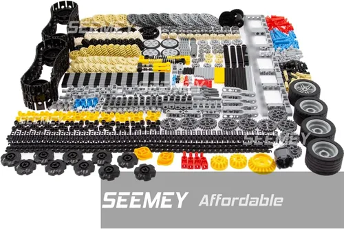 Vista 7 de SEEMEY - Juego de 844 pines, engranajes y ejes compatibles con piezas técnicas de la marca L