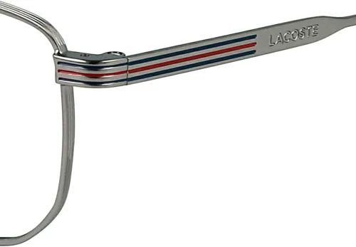 Vista 4 de Lacoste Marcos de gafas rectangulares grises para hombre L227702255, Gris mate