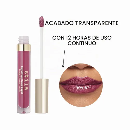 Vista 3 de stila Stay All Day Liquid Lipstick, Long-Lasting Matte Color No Transfer or Bleed, Full-Color Matte Finish, Hydrating & Lightweight w/ Vitamin E &