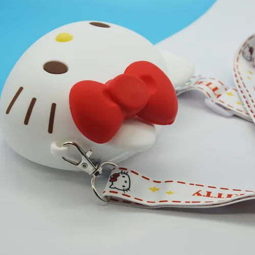 Vista 4 de Rondlaho Cartera de silicona, Gato, Kawaii