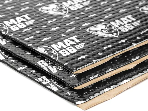 Vista 8 de MAT66 ProBlack Alfombrilla Insonorizante para Automóvil de 80 mil 10 pies cuadrados, Amortiguador de Sonido Automotriz de Butilo