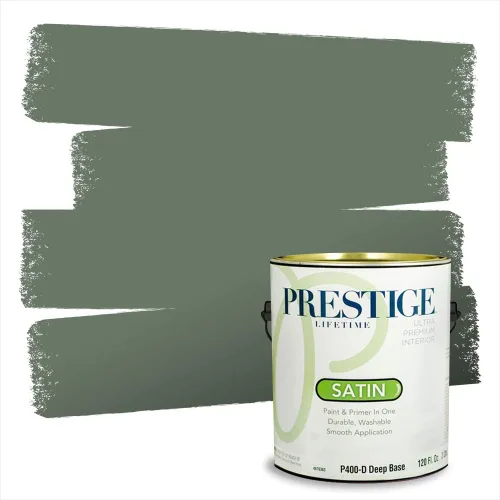 Vista 206 de Prestige Paints - 2 en 1, pintura base y pintura de exterior, E100-N-735BM