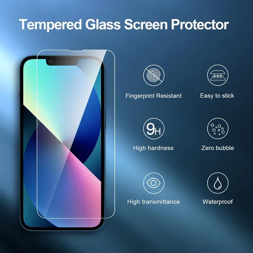Vista 53 de NEW'C Paquete de 3 protectores de pantalla de privacidad para iPhone Air/iPhone 17 Air (6.5 pulgadas), película de vidrio templado antiespía
