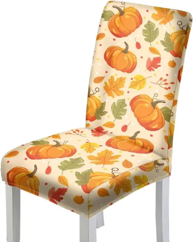 Vista 21 de HUGS IDEA Fundas para sillas de comedor de Navidad, bastón de caramelo, elásticas, fundas para sillas Parsons para comedor, lavables, fundas