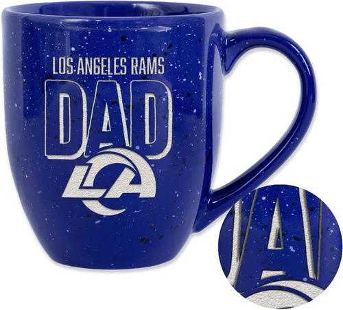 Vista 27 de Rico Industries NFL Football #1 Dad 16 oz Team Color Laser Engraved Ceramic Coffee Mug