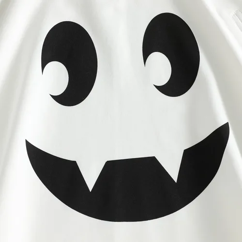 Vista 7 de Toddler Baby Ghost Costume Cute Hooded Cape Halloween Costumes A-blanco