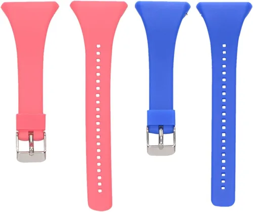 Vista 9 de Watch Strap compatible with Polar FT4,Adjustable Silicone Sports Strap Replacement Band for Polar FT7 Smart Watch Negro+Blanco