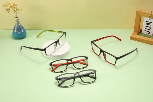 Vista 6 de 4 Pack Oversized Reading Glasses for Men, Blue Light Blocking Computer Readers, Anti UV Ray/Eye Strain/Glare