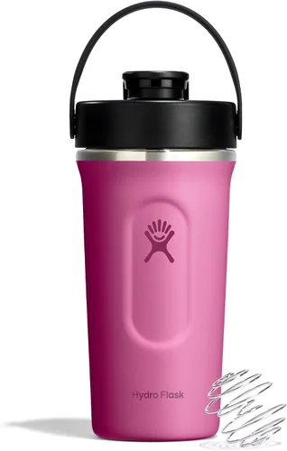 Vista 15 de Hydro Flask Botella agitadora – Botella de gimnasio de acero inoxidable aislada para preentrenamiento y proteína 24 onzas Agave Verde