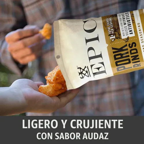 Vista 5 de EPIC Cortezas de cerdo BBQ sin gluten, 2.5oz
