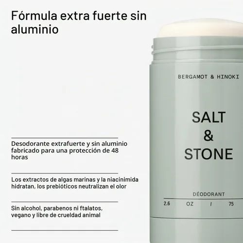 Vista 5 de Salt & Stone Desodorante + Crema de Manos Bergamota & Hinoki