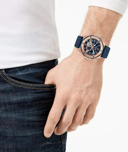 Vista 5 de Bulova - Reloj automático analógico para hombre con correa de silicona 98A227 Reloj automático