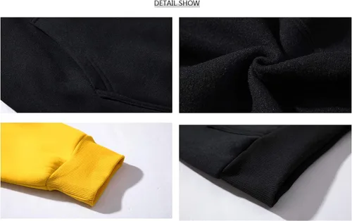 Vista 3 de LBL - Sudadera con capucha para hombre de mezcla suave con bolsillo tipo canguro