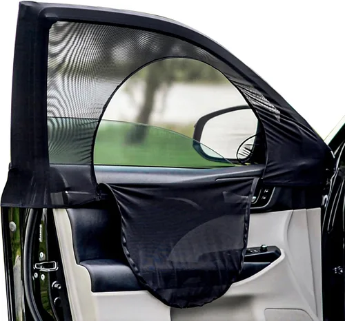 Vista 9 de Pantalla para ventana delantera de coches compactos y SUV para acampar, protección solar para ventanas delanteras, cubiertas de privacidad