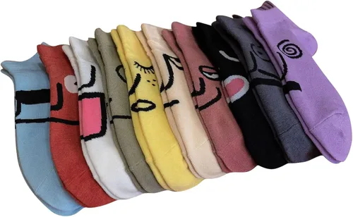 Vista 2 de Paquete múltiple de calcetines de malla para hombre, con ventilación, ajuste cómodo, rendimiento invisible, para pilates para el hogar, calcetines