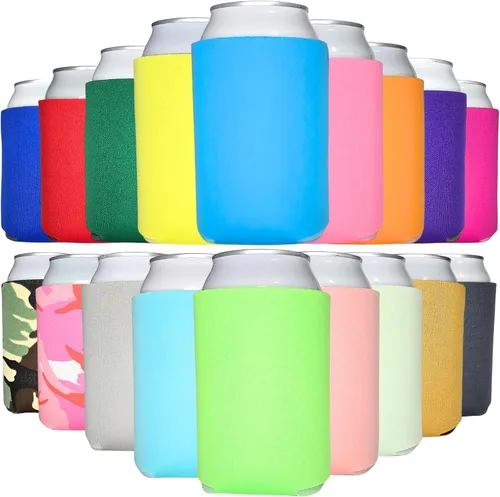 Vista 35 de TahoeBay Blank - Fundas enfriadoras de latas a granel, 12 onzas, paquete de Negro