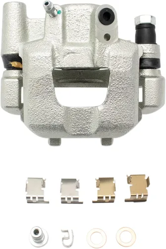 Vista 4 de TRQ Kit de pastillas de freno trasero y rotor, pinza de freno, kit químico, pastillas de freno, rotor de freno de cerámica sólido compatible
