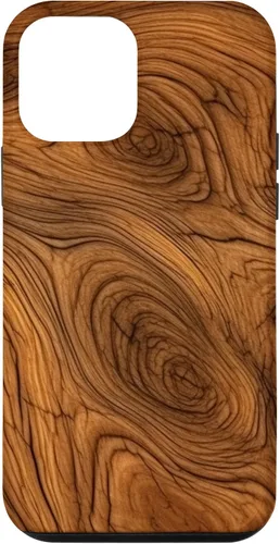 Vista 15 de iPhone 7 Plus/8 Plus elegante estampado de grano de madera marrón intenso estuche con estampado