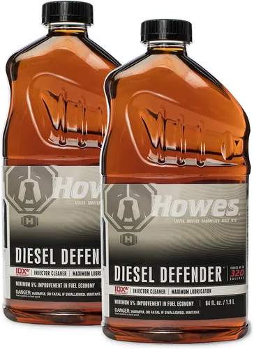Vista 4 de Howes Diesel Defender limpiador de inyectores de 64 onzas y lubricante de combustible diésel