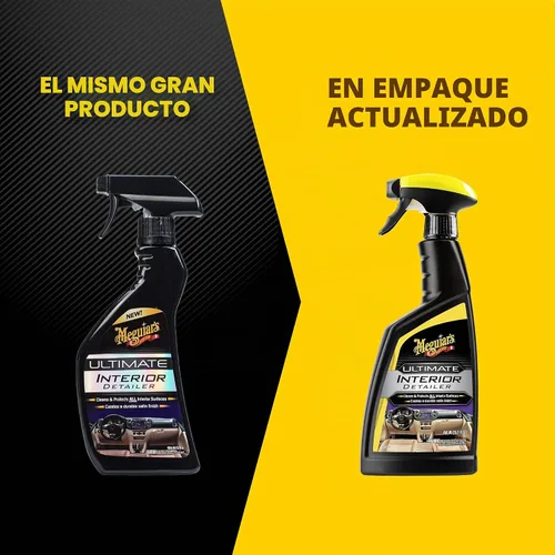 Vista 3 de Meguiar's Ultimate Interior Detailer Protector en botella de espray de 15.2 onzas Protege las superficies interiores de la suciedad y la suciedad