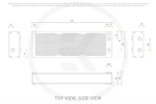 Vista 5 de EK Water Blocks EK-Quantum Surface X360M Negro