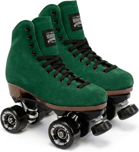 Vista 12 de Sure-Grip Boardwalk - Patines de ruedas unisex para exteriores con botas de cuero retro y ruedas 82A