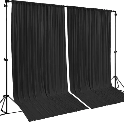Vista 55 de Cortinas de Fondo Beige - Cortinas de Poliéster Sin Arrugas para Fotografía, Cortinas de Fondo para Fiestas, para Decoraciones de Baby Shower