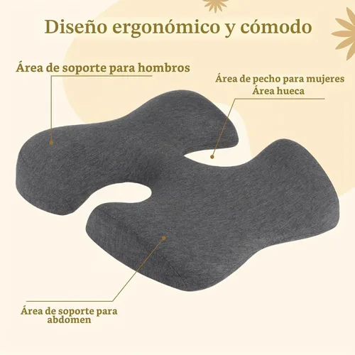 Vista 3 de Almohada de pecho para masaje, almohada boca abajo para dormir