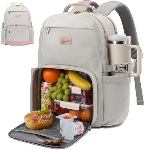 Vista 27 de LOVEVOOK Mochila para laptop para mujer, 15,6 pulg.
