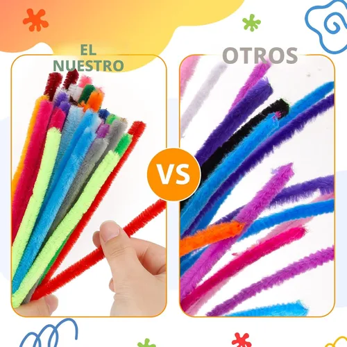 Vista 3 de Caydo 324 piezas de limpiapipas multicolor manualidades, 27