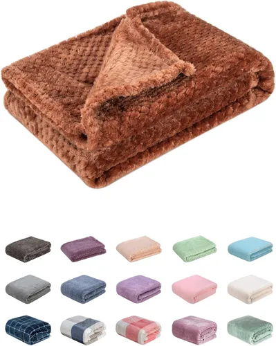 Vista 69 de Manta difusa o manta mullida para bebé, suave y cálida y acogedora manta de lana de coral para niños pequeños, bebés o recién nacidos, para cuna