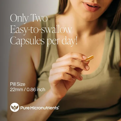 Vista 6 de Pure Micronutrients Vitamina C liposomal pura, suplemento de 1400 mg, 90 cápsulas, píldoras de ácido ascórbico VIT C de alta absorción