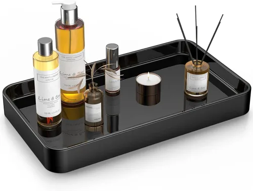 Vista 8 de Gurygo Bandeja de jabón de cerámica de 8" para cocina - Bandeja de tocador rectangular pequeña para baño - Bandeja para mostrador y tocador
