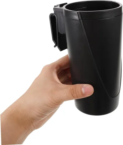 Vista 5 de STOBAZA Multifunctional Hanging Car Trash Can Headrest Mount Space-saving Organizer with Plastic for Vehicle Storage and