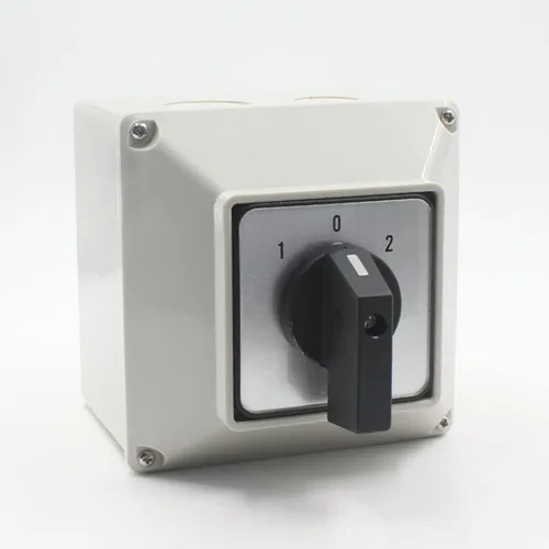 Vista 6 de Interruptor selector de cambio Interruptor de leva rotativo Interruptor de pestillo con instalación Caja impermeable 380V 32A 3 posiciones 8