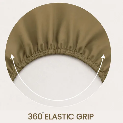Vista 128 de Sábana bajera ajustable de lujo suave de 600 hilos, 100% algodón egipcio, sábana bajera ajustable individual con elástico alrededor, se adapta a