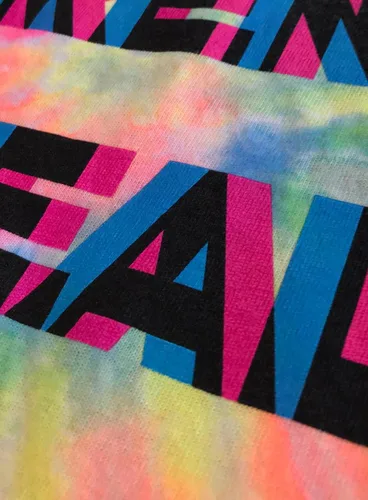 Vista 6 de Humans are 't Real Funny Festival Hippy Rave Drug Tie Dye para hombres o mujeres camiseta