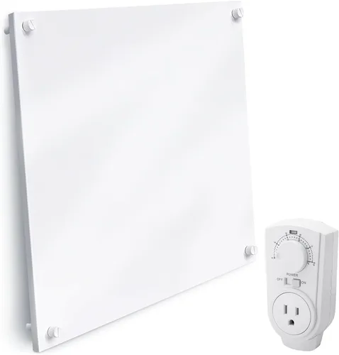 Vista 10 de EconoHome Panel de calentador de espacio para montaje en pared, con termostato, calentador de convección de 400 vatios, ideal para habitaciones
