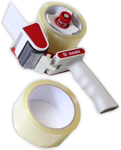 Vista 2 de DAB Dispensador de cinta de embalaje eficiente con juego de 2 rollos de cinta, compatibilidad de cinta de 2 pulgadas (2.0 in) incluye dos rollos