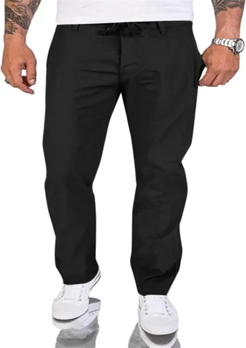 Vista 5 de WORPBOPE Pantalones deportivos de forro polar para hombre, para entrenamiento, correr, entrenamiento, pantalones ligeros de senderismo para hombre