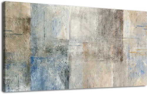 Vista 7 de Yearainn Lienzo decorativo para pared, diseño floral índigo, en frasco, botella de flores botánicas, 20 x 40 pulgadas, decoración de pared para sala