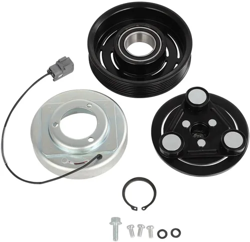 Vista 16 de CCIYU Embrague del compresor de aire acondicionado 2016-2018 para Fiat 500X 2.4L 2015-2021 para Jeep Renegade 2.4L AC Compresor para automóvil