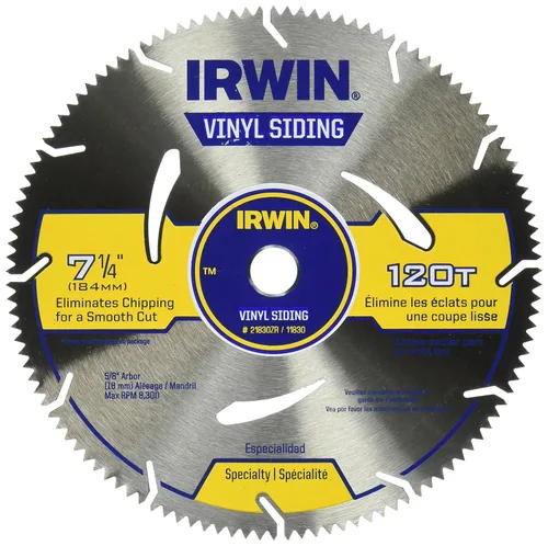 Vista 11 de IRWIN Tools Marathon WeldTec Hoja de sierra circular, 5-3/8 pulgadas, 18 dientes (4935203)